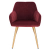 1/2/4 xDining Chairs Kitchen Living Room Chairs with Velvet + Gold metal legs UK