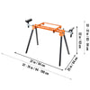 79in Mitre Saw Stand with One-piece Mounting Brackets Sliding Rail 330lbs