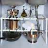 Under Kitchen Sink Shelf Storage Adjustable Cupboard Rack Organiser Unit UK