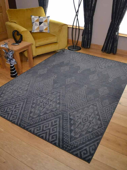 Light Dark Grey Faded Small Extra Large Big Huge Size Floor Carpet Rug Mat Cheap