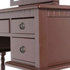 Vanity Dressing Table Set 5 Drawers Wooden Makeup Dresser Table Stool W/ Mirror