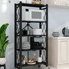 3/4/5 Tier Folding Kitchen Storage Rack Shelving Office Home Unit Display Stand