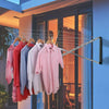 Wall Mounted 5 Arm 26m Clothes Airer Folding Concertina Cloth Dryer Washing Line