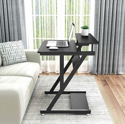 Home Office PC Computer Desk with Printer and Monitor Stand Study Gaming Table