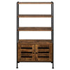 Multifunctional Bookshelf Storage Cabinet Bookcase w/ Shelves & Cupboard