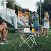 Portable Folding Camping Table Aluminum Lightweight Roll Up Table Carrying Bag