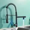 Kitchen Mixer Taps Pull Out Spray Monobloc Sink Faucet Taps Swivel Spout Black