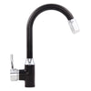 Swivel Spout Kitchen Sink Mixer Taps LED Colors Hand Spray Faucet Pull Out