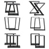 2 x Bench Set Legs Industrial Designer Metal Steel Bench/Coffee/Side Table Legs