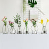 Creative Art Style Retro Iron Line Flowers Vase Metal Plant Holder -