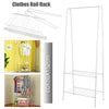 Heavy Duty Metal Clothes Storage Rack Coat Hanging Rail Shoe Stand Garment Shelf