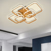 Aluminum LED Ceiling Lamp Ring Light Chandelier Lights Fixture Living Bedroom