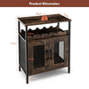 Industrial Wine Storage Cabinet Home Sideboard Buffet with Removable Wine Rack