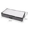 2X 90L Underbed Clothes Storage Bags Zipped Organizer Wardrobe Cube Closet Boxes