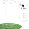 2PC 240cm Detachable Rust-Proof Garden Shepherd Hook Stand Outdoor Patio Wedding