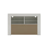 Modern TV Unit Stand Cabinet High Gloss Doors Sideboard Living Room LED Light