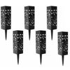 6X Solar Power Garden Post Light Waterproof LED Outdoor Yard Path Lighting Lamp