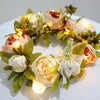 Artificial Door Wreath Hanging Rose Peony Flower Garland Fake Plant Home Decor