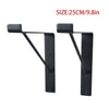 2PCS Black Shelf Brackets Industrial Shelves Bracket for Book Items Floating DIY