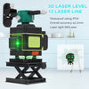 12 Line Laser Level Green Self Leveling 3D 360° Rotary Cross Measure Tool Kit UK