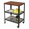 Portable Kitchen Storage Microwave Cart Trolley Rolling Unit, 3 Tier, Shelf