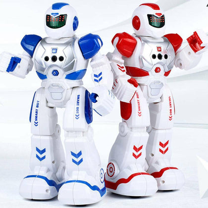 New Intelligent Robot RC Remote Control Smart Action Music Kids Toy Gift Blue UK