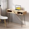 Industrial Style Desk with Drawers Slim Space Saving Console Table Dressing Unit