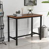 Industrial Bar Table Dining Table With Metal Frame Kitchen Restaurant Furniture