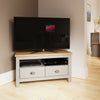 Lisbon Small TV Unit Cabinet Stand Media 1 Door 2 Shelf 99cm Grey Oak