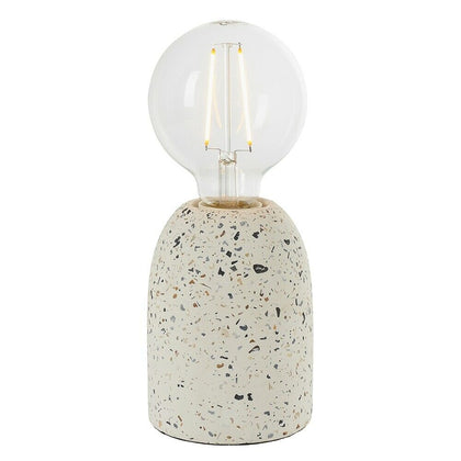 Endon 78181 Terrazzo Modern Table Lamp 1 Light White Concrete Effect
