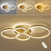 Modern Round 3/5 Ring LED Ceiling Light Pendant Lamp Chandelier Lights Bedroom