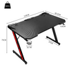 Flamaker 110 cm Gaming Desk Computer Table Home Office Desk with Cup Holder