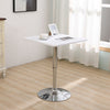 Bar Table Sofa Side Table Chrome Base Dining Breakfast Table Adjustable Kitchen