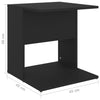 Living Room Modern Side Table Black 45x45x48 cm Chipboard