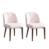 Velvet Dining Chairs Table and Chairs Set Small Lounge Sofa Padded Seat Modern