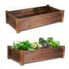 Garden Planter Raised Bed Durable Pine Wood Planter Box 65cm Indoor Outdoor Use