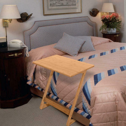 Folding Tea Dining Table Bamboo Side Laptop Coffee Picnic Desk Flood Standing