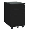 3 Drawers File Cabinet Side Table Filing Cabinet Lockable Office Document UK