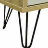 Vintage Display Unit Industrial Side Cabinet Small Bookcase Storage Metal Leg