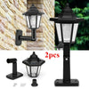 2X SUPER BRIGHT SOLAR POWERED DOOR FENCE WALL LIGHTS LED OUTDOOR GARDEN LIGHTING
