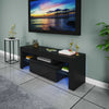 Modern TV Unit Cabinet Sideboard Cupboard Matt Body & High Gloss Doors LED Light