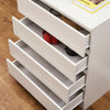 MODERN - White Chest Of Drawers Bedroom Furniture Storage Bedside 2-6 Draws UK