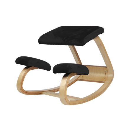 Ergonomic Kneeling Chair Rocking Posture Wood Stool for Home Office & Desk Chair