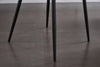 Set of 2 Dining Chair Velvet Soft Padded Seat and Backrest Metal Legs Kitchen Uk