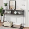 Hall Console Table Entry Hallway Side Table Open Drawer Storage Book Shelf Wood