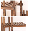 Outdoor 5 Tier Wooden Plant Stand Garden Flowerpot Shelf Bonsai Display Shelves