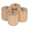4x Wooden Sofa Legs replacement tapered feet for stool bed chair TURNED WOOD