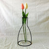 Creative Art Style Retro Iron Line Flowers Vase Metal Plant Holder -