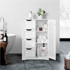 Bathroom Cabinet with 4 Drawers Storage Unit Floor Standing Cabinet for Bathroom