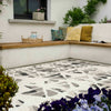 Extra Large Outdoor Garden Rugs Soft Tufted Pile Geometric Mats Rain Resistant